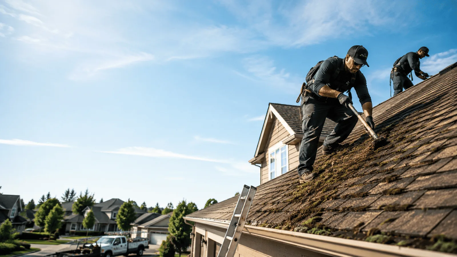 Roof Moss Removal in Stanford, IL near me